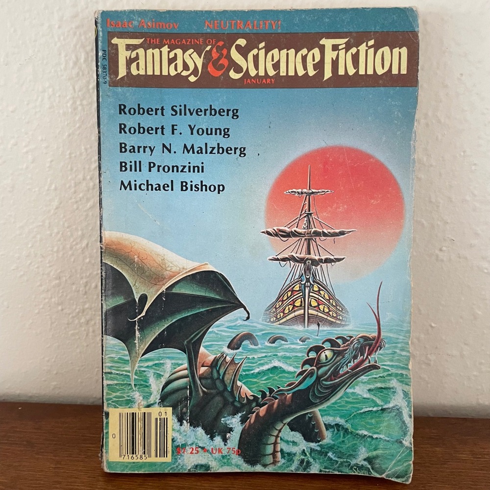 Magazine Of Fantasy & Science Fiction January 1980 Digest Size Isaac Asimov READ